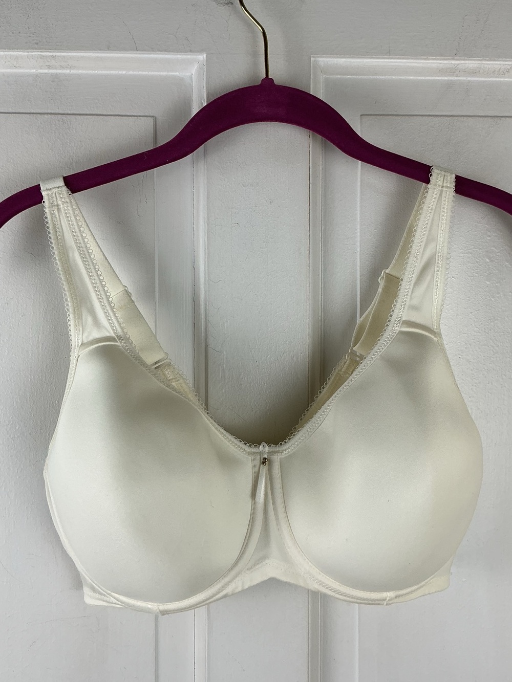 Wacoal Basic Beauty T-Shirt Bra sz 36DD Underwire Ivory 853192